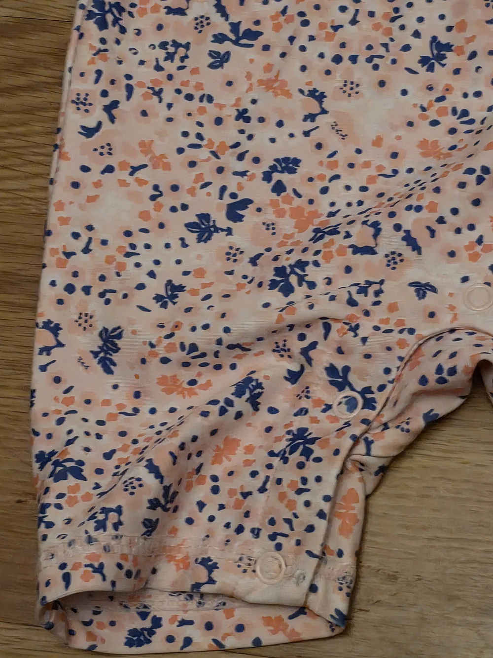 Eddie Bauer Pink and Navy Floral Kids Swim Rashguard